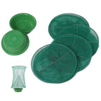 4pcs Outdoor Fly Trap Reusable Hanging Fly Trap Cage Net with Bait Tray for Garden Farm Orchard