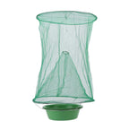 4pcs Outdoor Fly Trap Reusable Hanging Fly Trap Cage Net with Bait Tray for Garden Farm Orchard