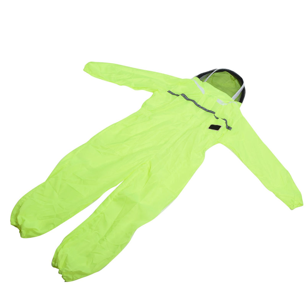 Beekeeping Suit Fluorescent Green One Piece Zipper Design Breathable Beekeeper Clothing