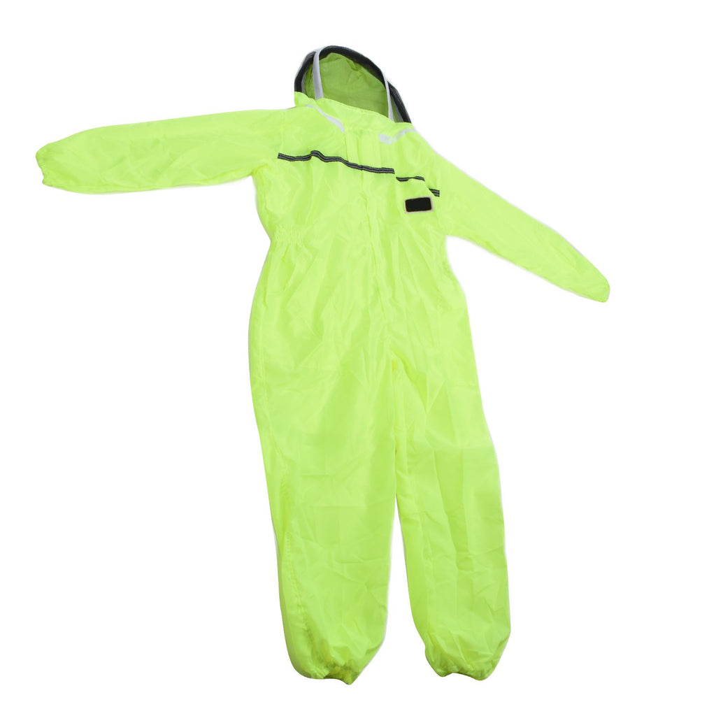 Beekeeping Suit Fluorescent Green One Piece Zipper Design Breathable Beekeeper Clothing