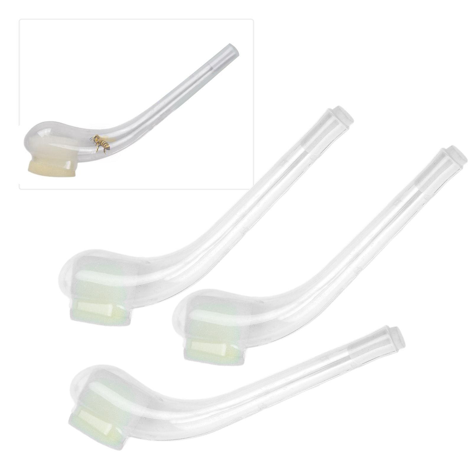 10PCS Queen Bee Catcher Pipe Bee Catching Tube Transparent Bee Catch Cage Beekeeping Tool