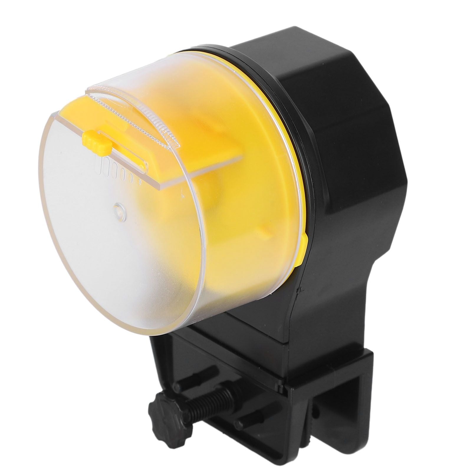 Automatic Fish Feeder Timed Flexible Convenient Clean Easy Installation Fish Tank Food DispenserYellow