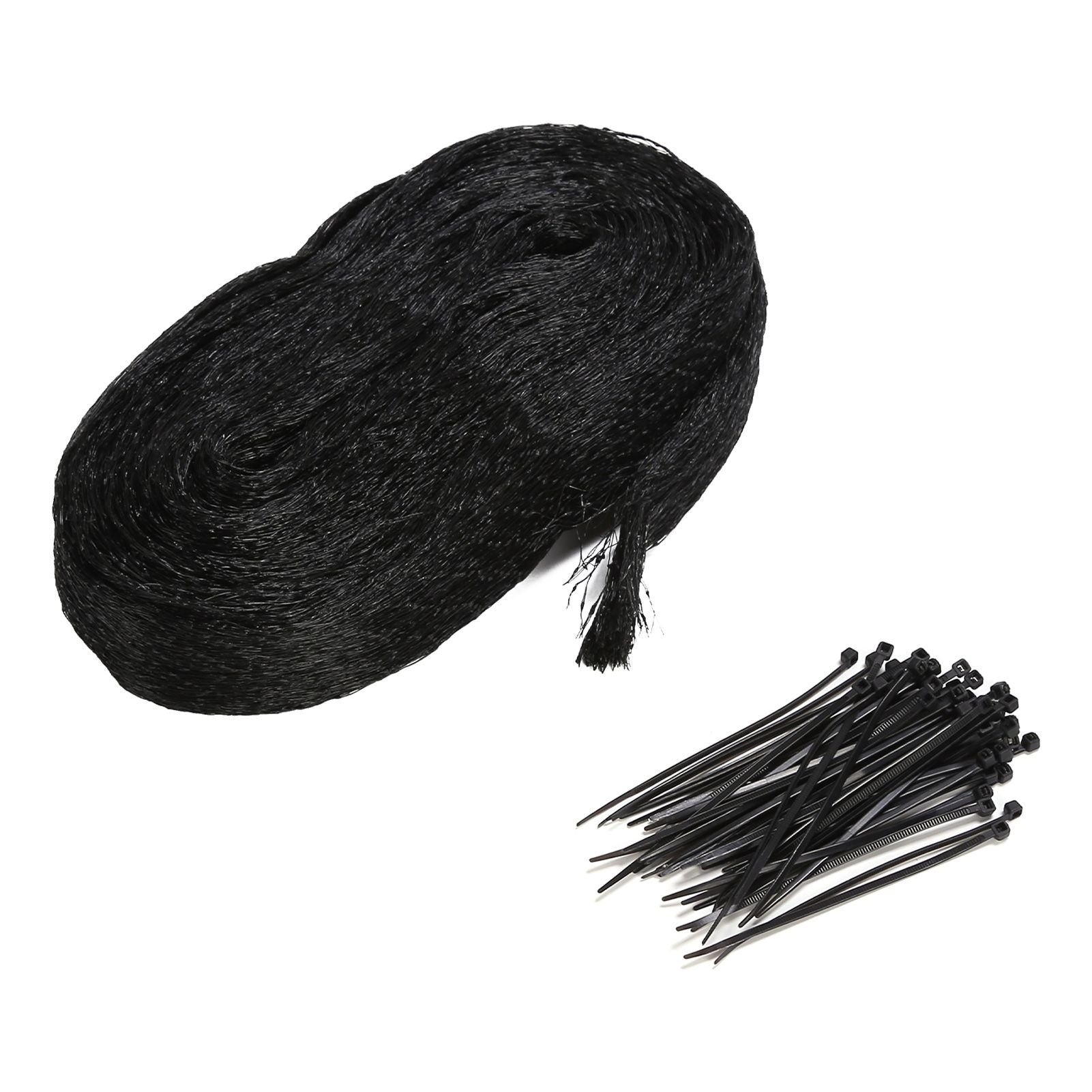 Bird Netting with 50PCS Cable Ties Nylon Garden Netting Anti Bird Mesh Plant Pest Netting for Vegetable FruitBlack