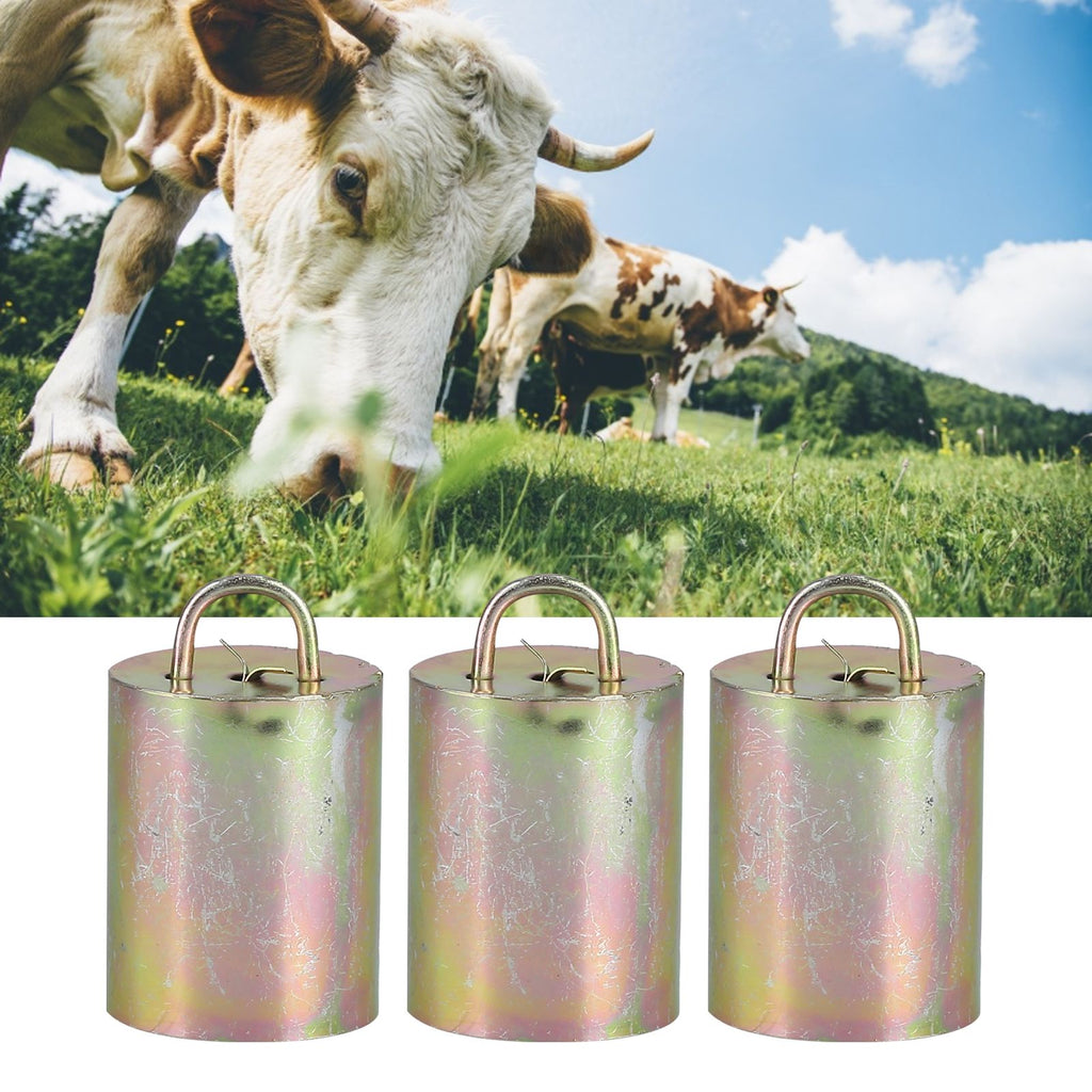 3Pcs Alloy Livestock Bell Thickened Anti Lost Sheep Bell for Cow Outdoor Stock FarmNo. 1 Bell
