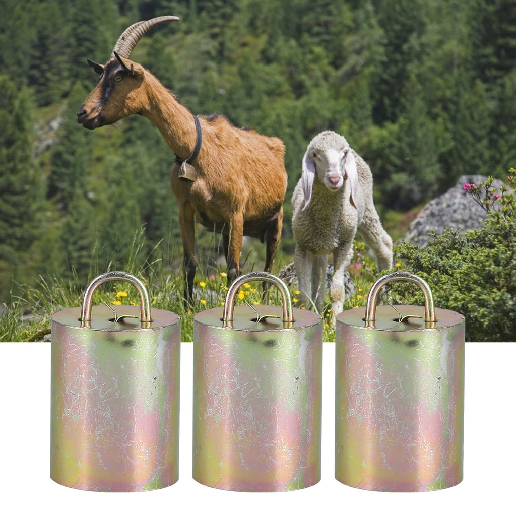 3Pcs Alloy Livestock Bell Thickened Anti Lost Sheep Bell for Cow Outdoor Stock FarmNo. 2 Bell