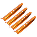 4PCS Tent Peg Stakes Portable Aluminium Alloy Canopy Nail for Outdoor Courtyard Camping Supplies