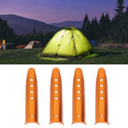 4PCS Tent Peg Stakes Portable Aluminium Alloy Canopy Nail for Outdoor Courtyard Camping Supplies