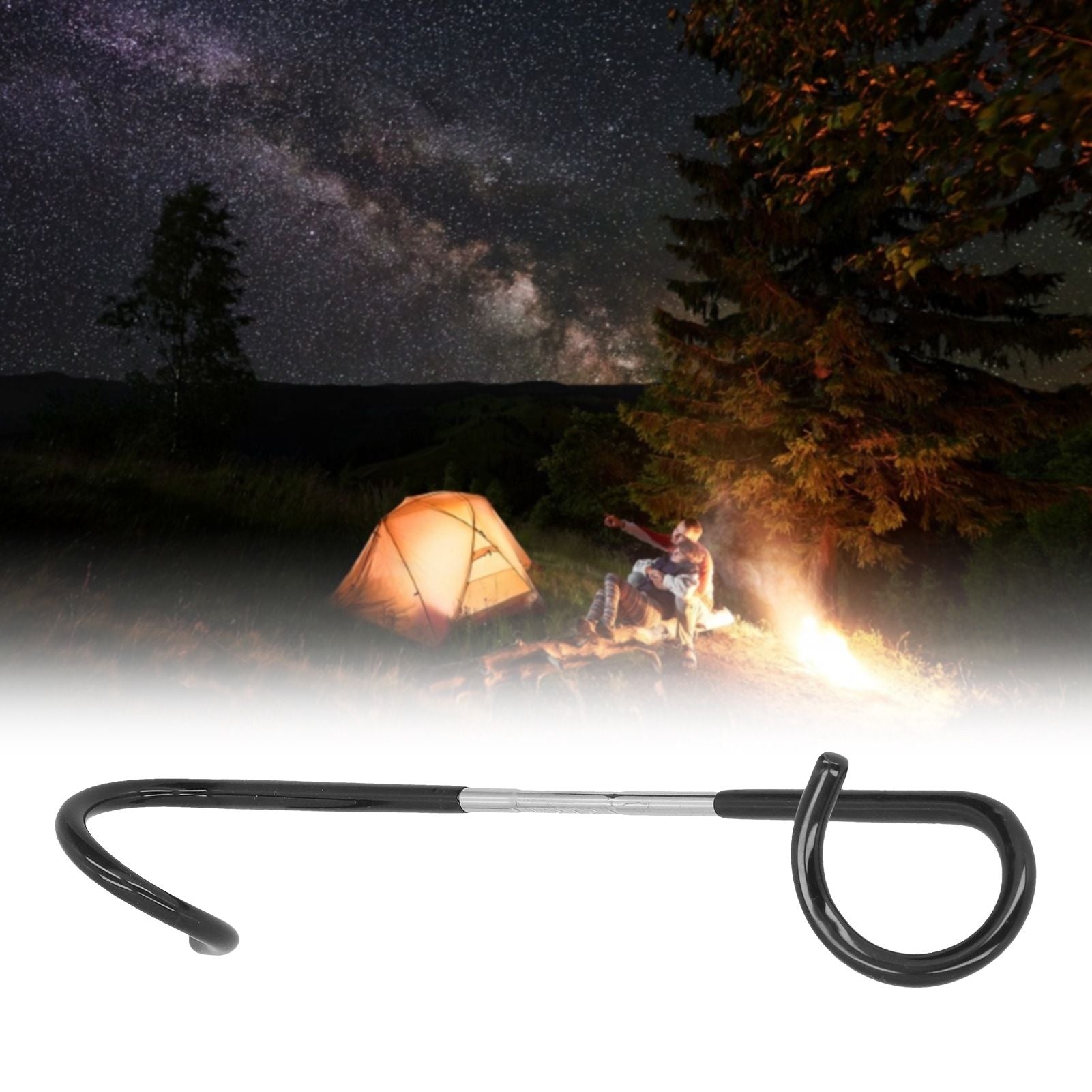 3PCS Multifunctional Tent Light Hook Double End S Shaped Hanger Light Holder for Outdoor Garden Camping