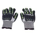 Protective Glove 5 Level Cut Resistant Anti Impact Glove Black Work Glove for Gardening Outdoor
