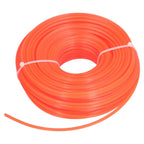 String Trimmer Replacement Line High Flexibility Easily Install Use Wear Resistant Mowing Nylon Trimmer Rope for MowersRed 2.7 Quadrate