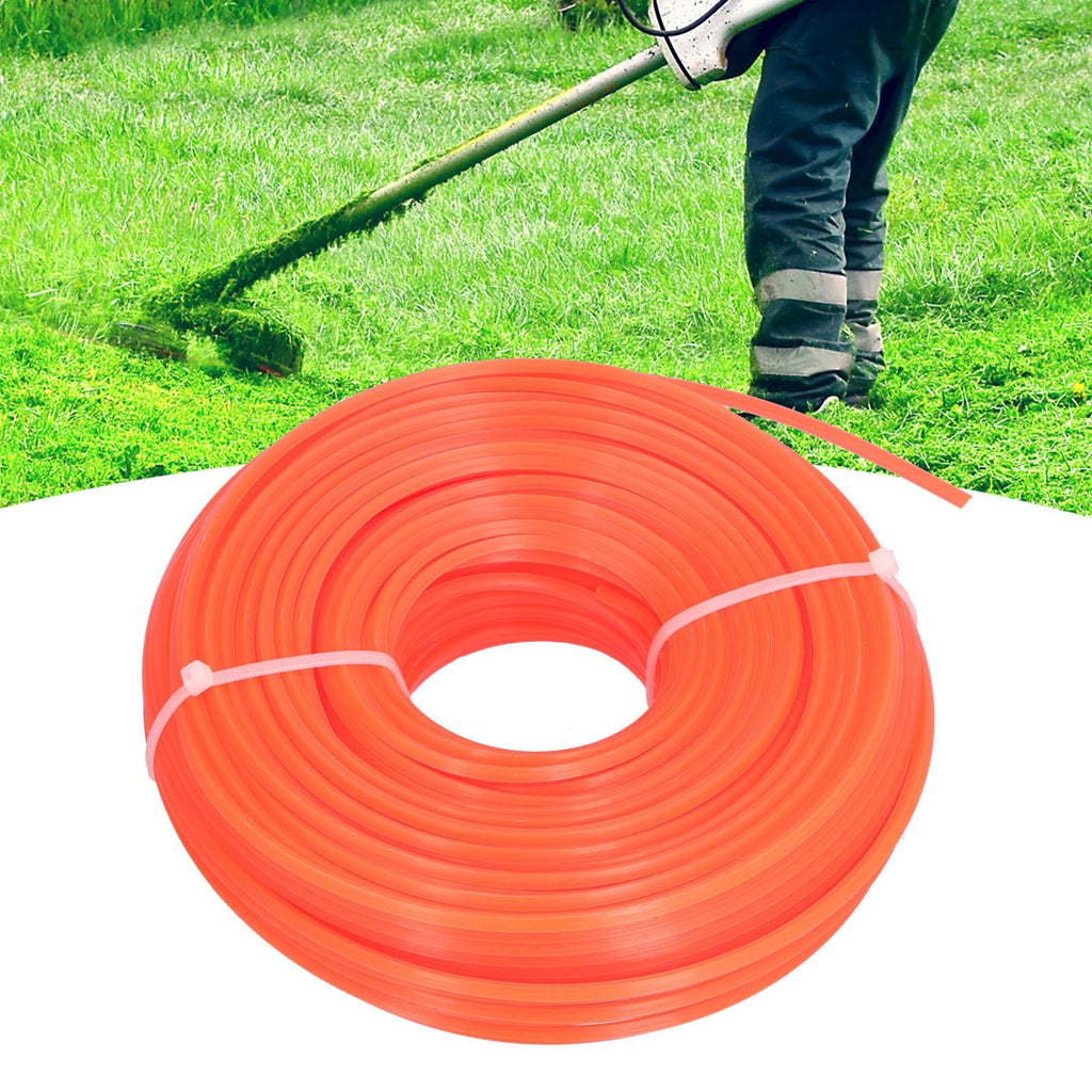 String Trimmer Replacement Line High Flexibility Easily Install Use Wear Resistant Mowing Nylon Trimmer Rope for MowersRed 2.7 Quadrate
