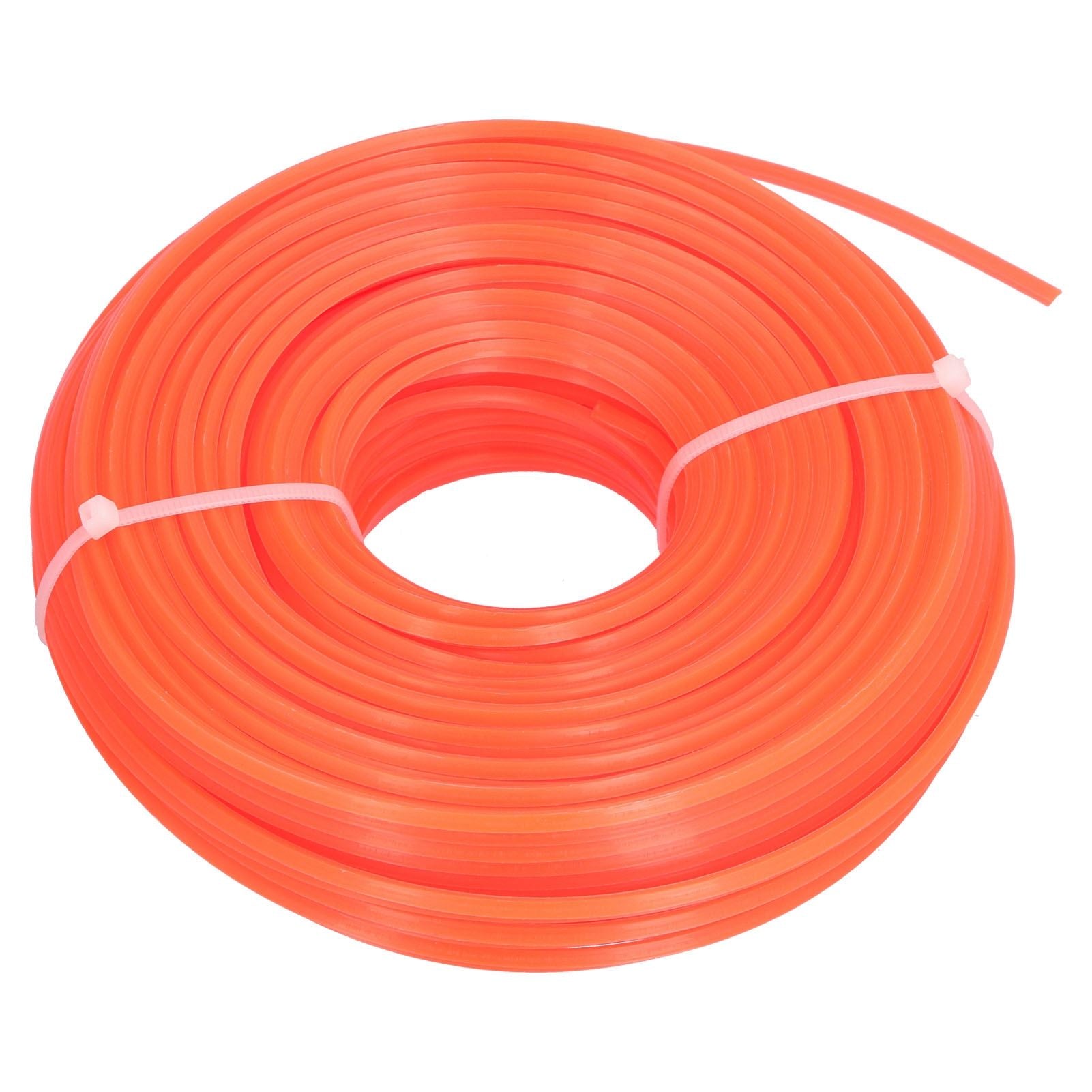 String Trimmer Replacement Line High Flexibility Easily Install Use Wear Resistant Mowing Nylon Trimmer Rope for MowersRed 3.0 Quadrate