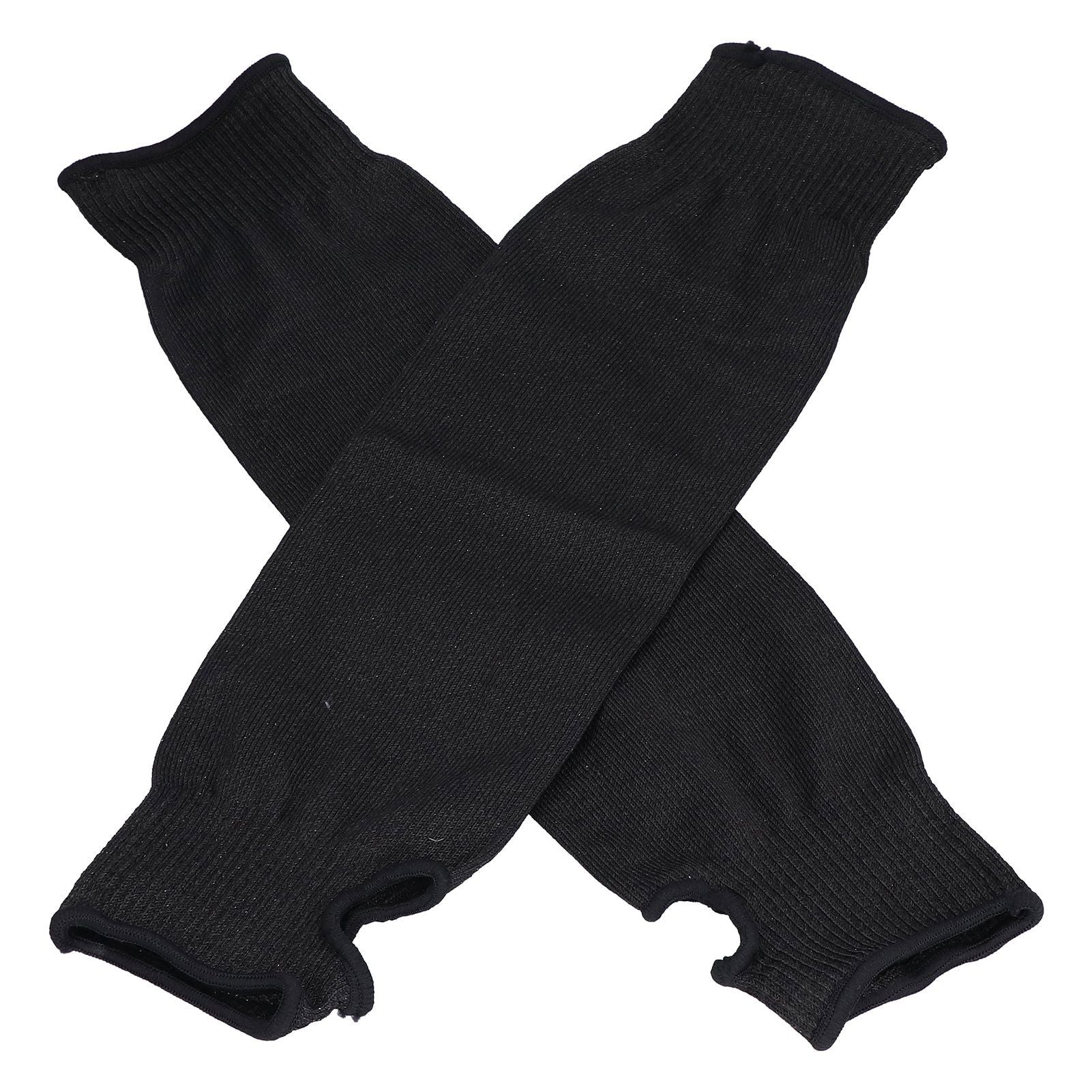 Black Cut Resistant Arm Sleeves Level 5 Protection Wear Resistant Arm Guard for Working