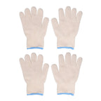 2 Pairs Thermal Insulated Gloves 300℃ Heat Resistant Non Slip Anti Scalding Mitts for BBQ Oven