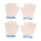 2 Pairs Thermal Insulated Gloves 300℃ Heat Resistant Non Slip Anti Scalding Mitts for BBQ Oven