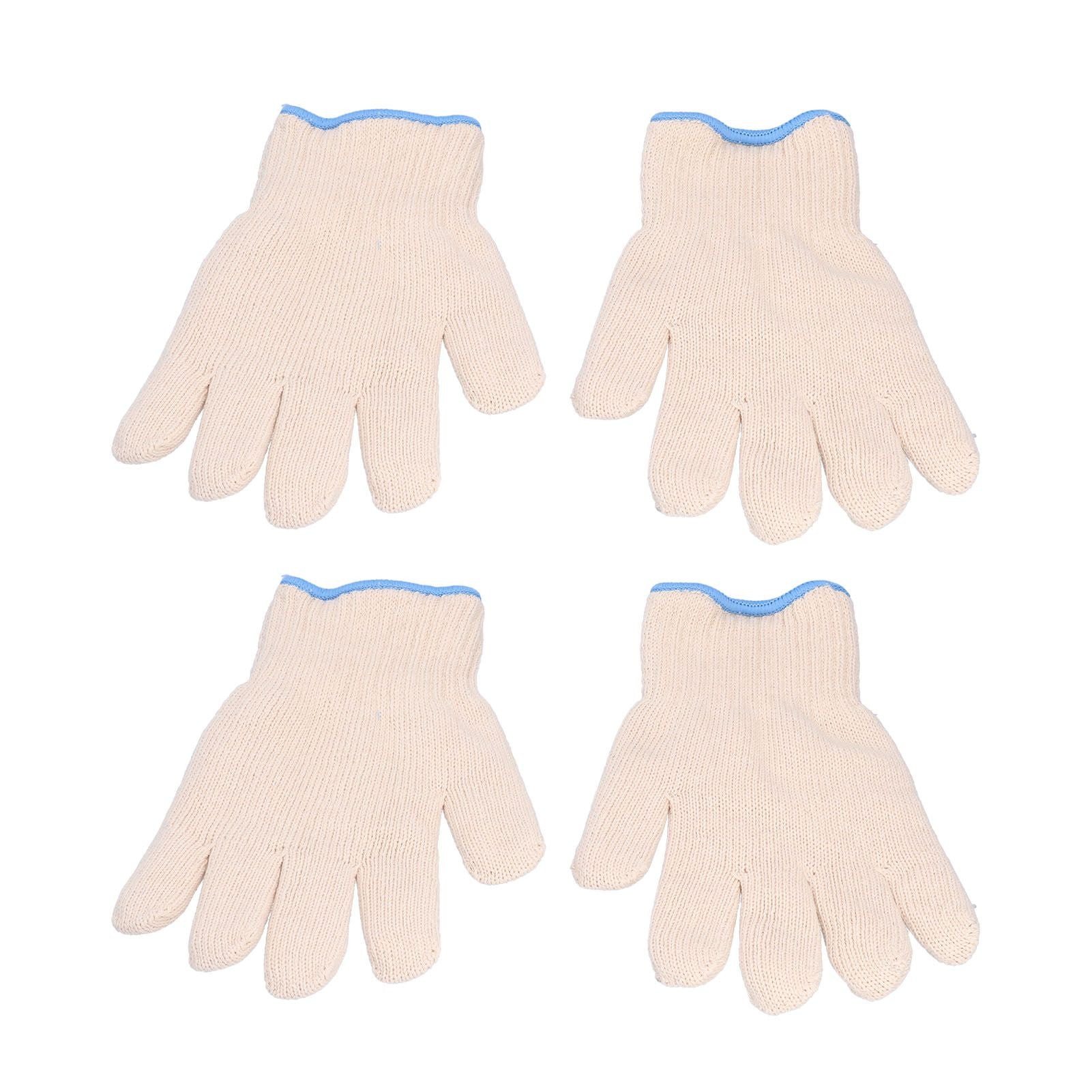 2 Pairs Thermal Insulated Gloves 300℃ Heat Resistant Non Slip Anti Scalding Mitts for BBQ Oven