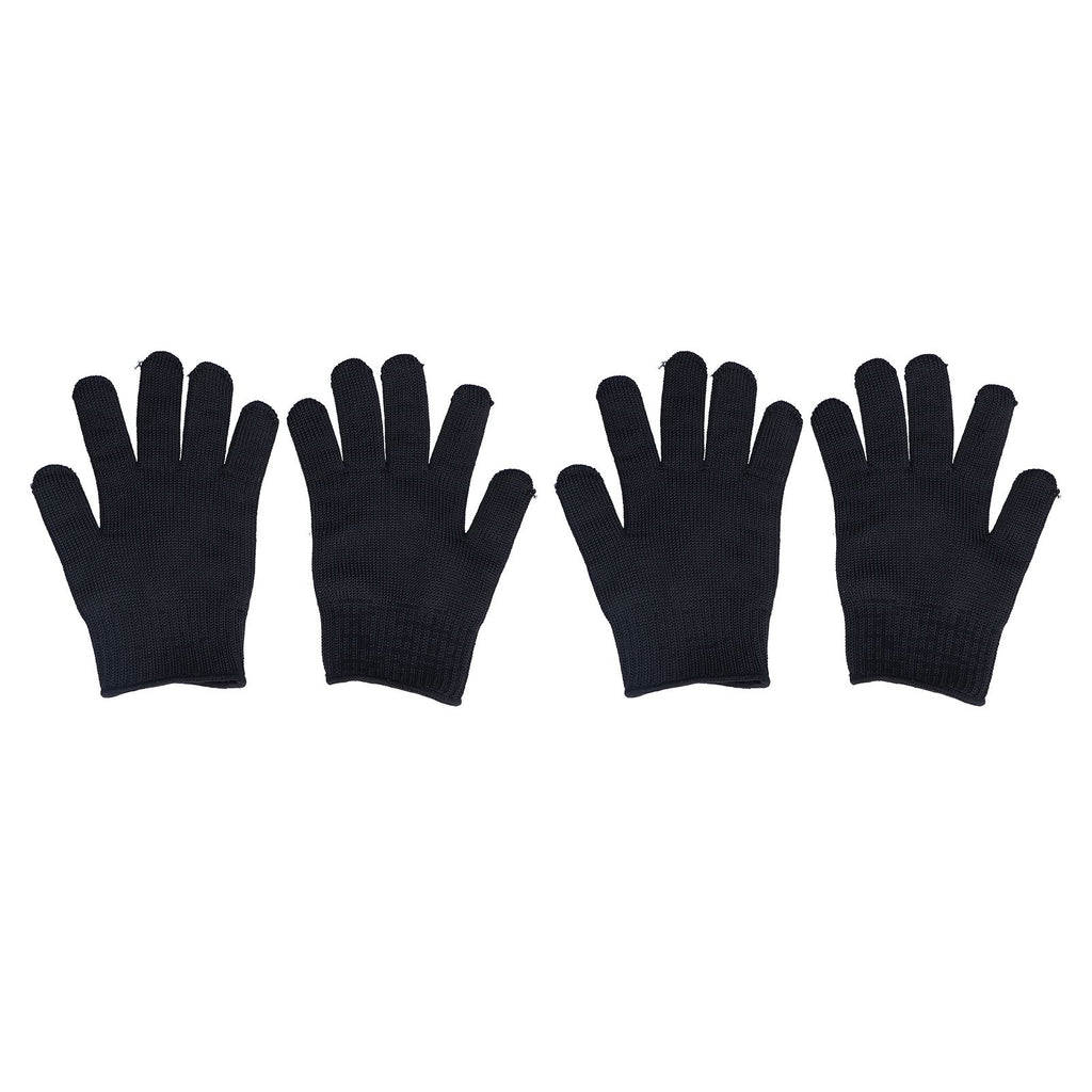 2 Pairs Cut Resistant Gloves Level 5 Protection Scratch Proof Steel Wire Garden Working Gloves for Mechanical