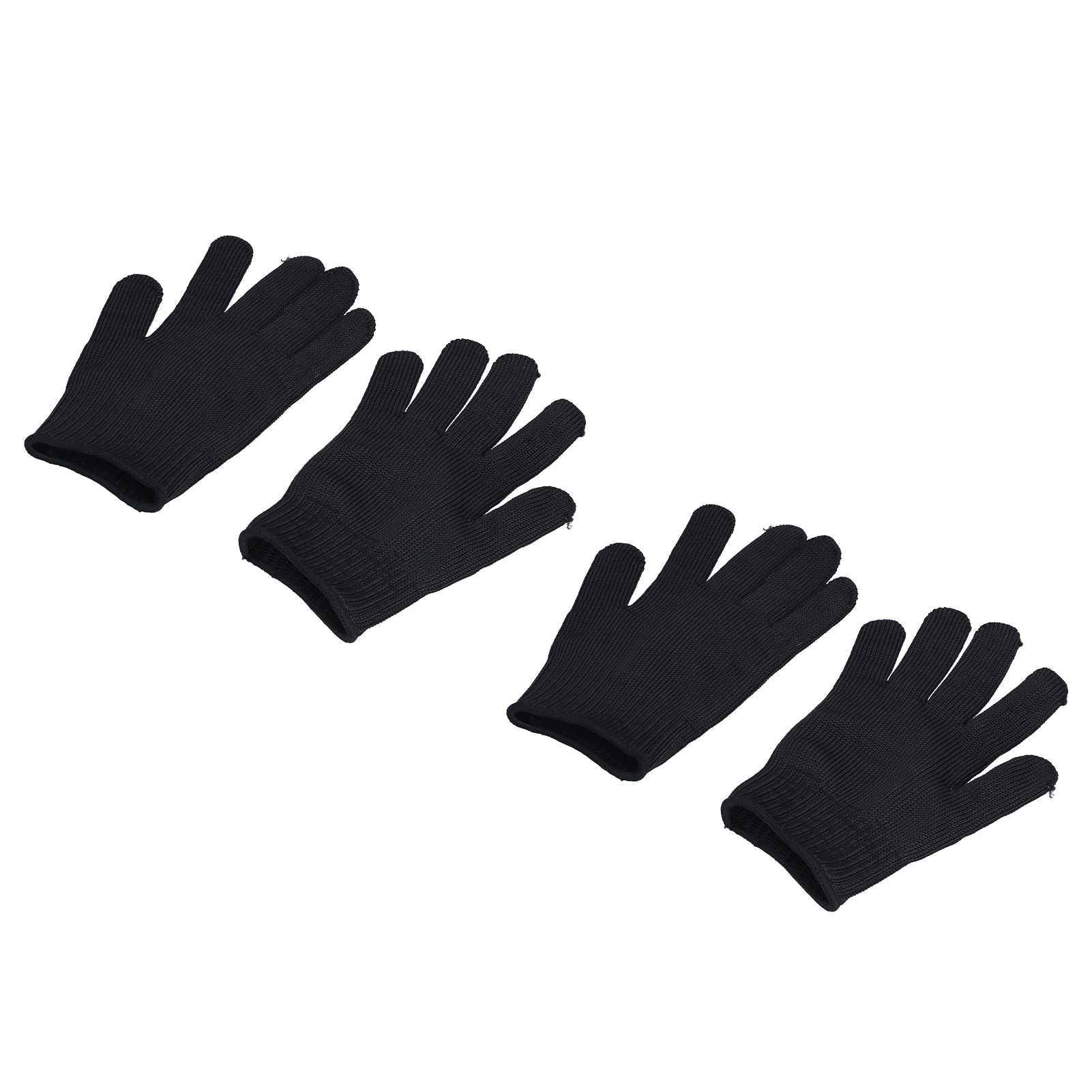 2 Pairs Cut Resistant Gloves Level 5 Protection Scratch Proof Steel Wire Garden Working Gloves for Mechanical