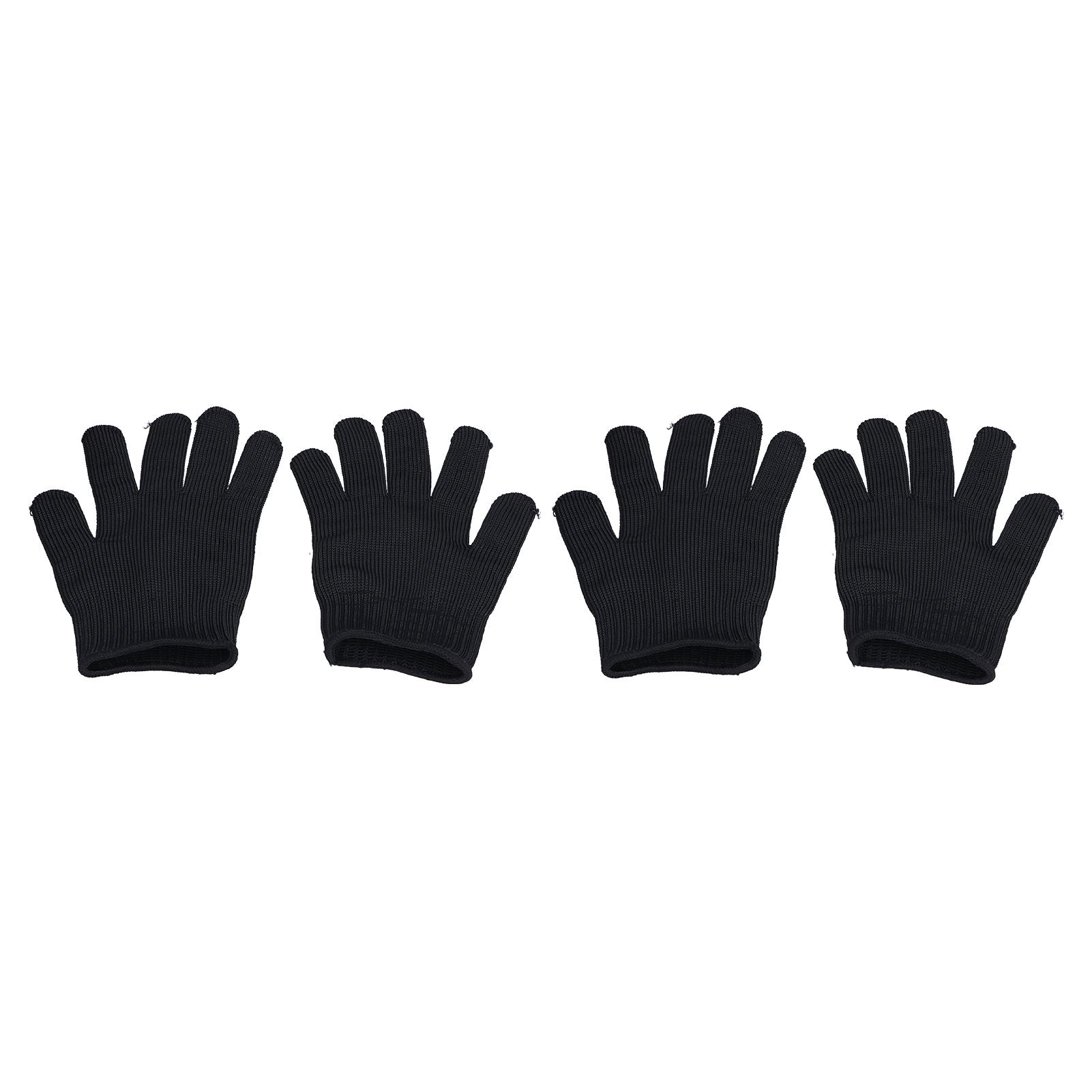 2 Pairs Cut Resistant Gloves Level 5 Protection Scratch Proof Steel Wire Garden Working Gloves for Mechanical