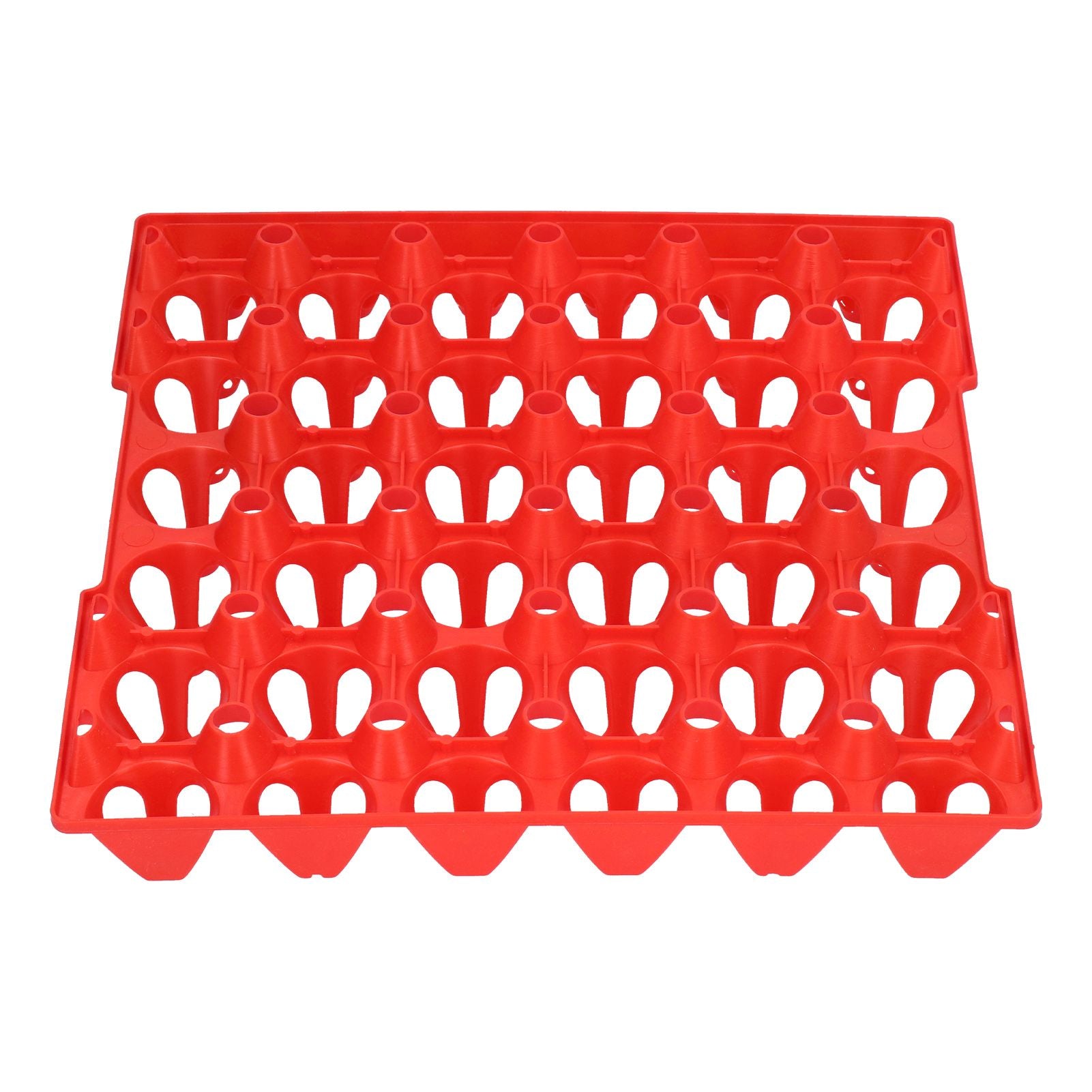 5PCS Plastic Egg Flats 30 Cell Egg Crates Holder Tray for Storage Transportation Home Farm SuppliesRed