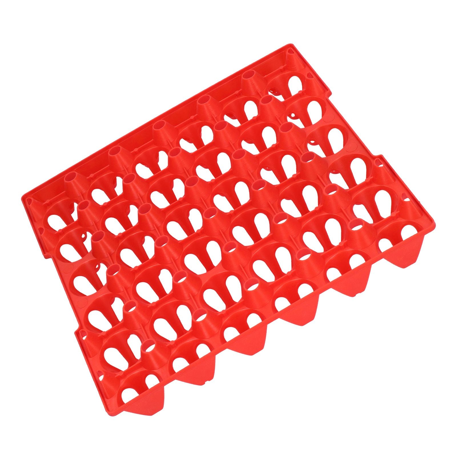 5PCS Plastic Egg Flats 30 Cell Egg Crates Holder Tray for Storage Transportation Home Farm SuppliesRed