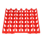 5PCS Plastic Egg Flats 30 Cell Egg Crates Holder Tray for Storage Transportation Home Farm SuppliesRed