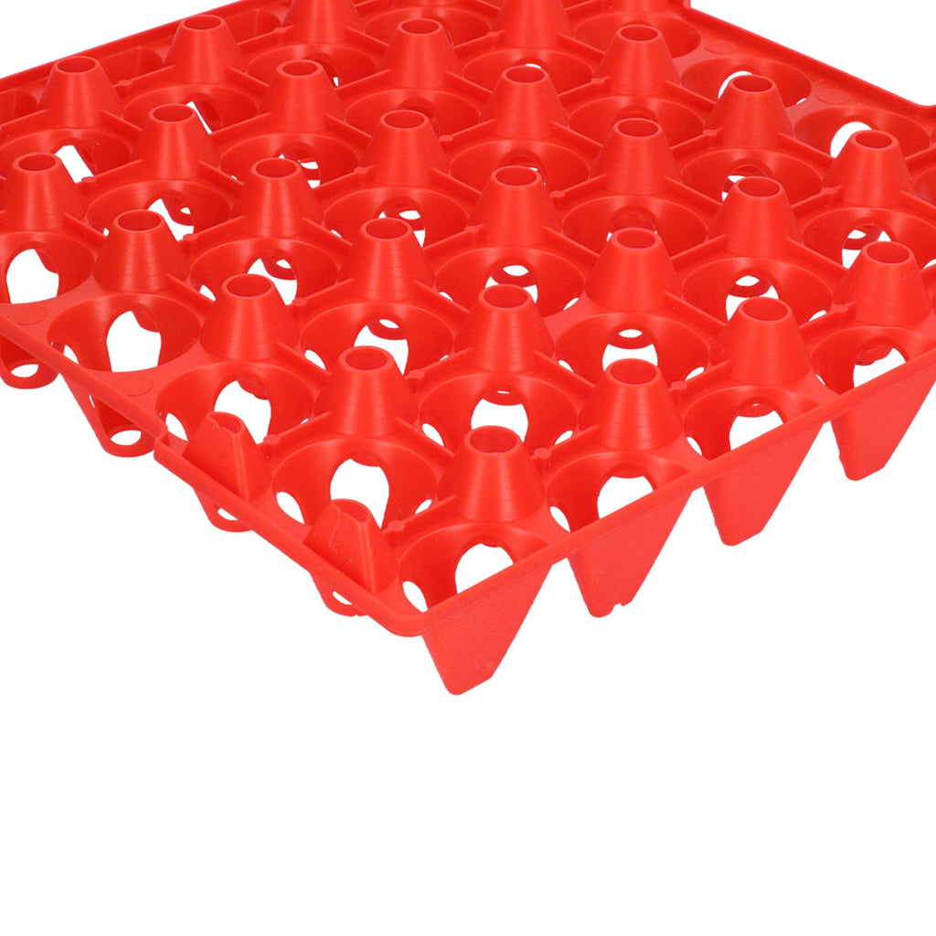 5PCS Plastic Egg Flats 30 Cell Egg Crates Holder Tray for Storage Transportation Home Farm SuppliesRed