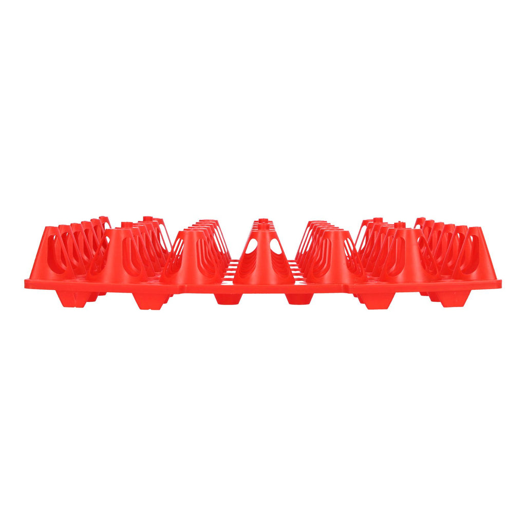 5PCS Plastic Egg Flats 30 Cell Egg Crates Holder Tray for Storage Transportation Home Farm SuppliesRed