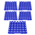 5PCS Plastic Egg Flats 30 Cell Egg Crates Holder Tray for Storage Transportation Home Farm SuppliesBlue