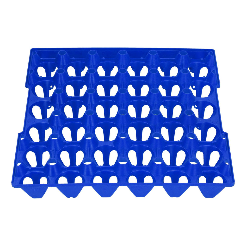 5PCS Plastic Egg Flats 30 Cell Egg Crates Holder Tray for Storage Transportation Home Farm SuppliesBlue