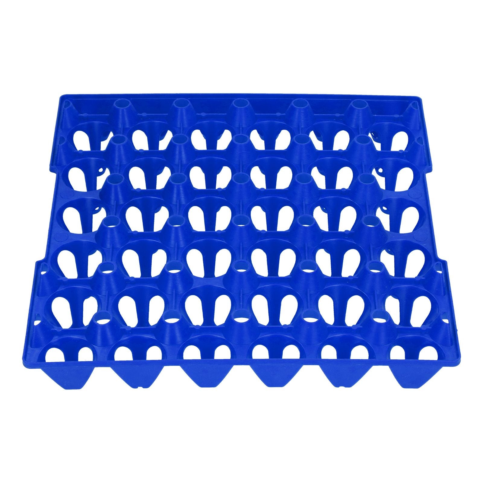 5PCS Plastic Egg Flats 30 Cell Egg Crates Holder Tray for Storage Transportation Home Farm SuppliesBlue