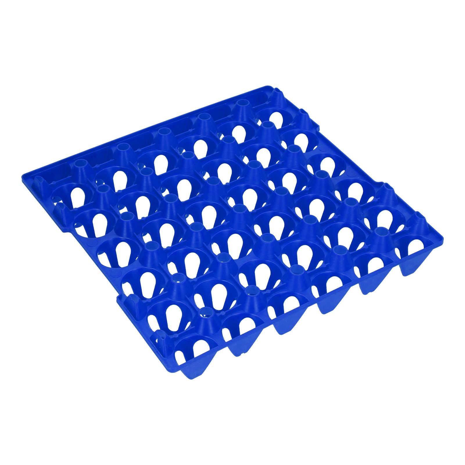 5PCS Plastic Egg Flats 30 Cell Egg Crates Holder Tray for Storage Transportation Home Farm SuppliesBlue
