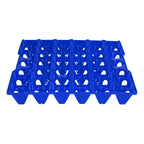 5PCS Plastic Egg Flats 30 Cell Egg Crates Holder Tray for Storage Transportation Home Farm SuppliesBlue