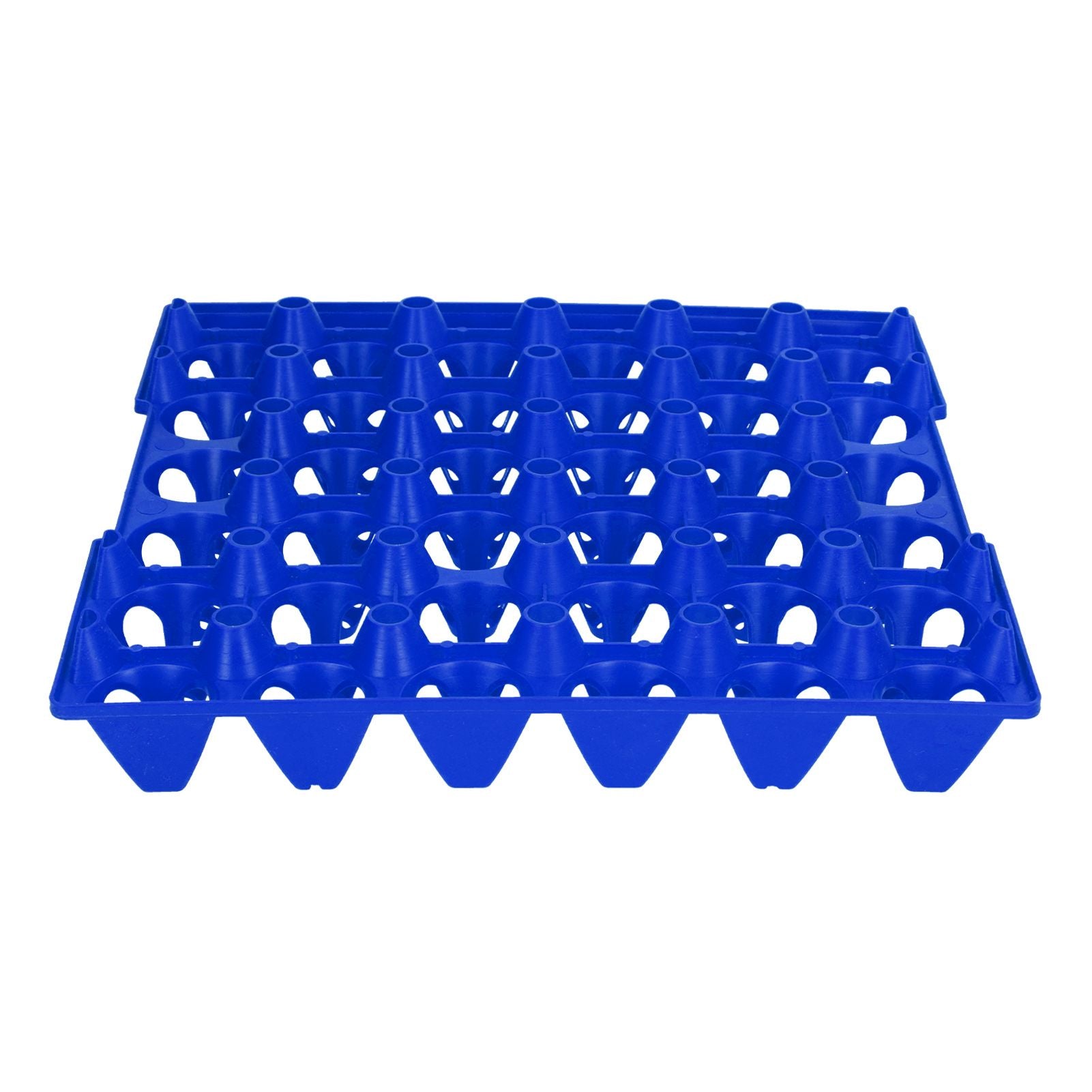 5PCS Plastic Egg Flats 30 Cell Egg Crates Holder Tray for Storage Transportation Home Farm SuppliesBlue