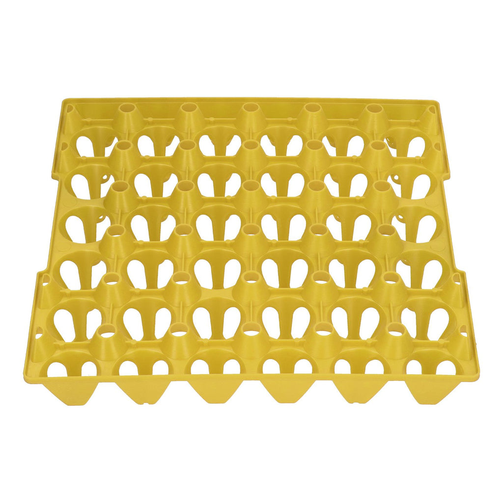 5PCS Plastic Egg Flats 30 Cell Egg Crates Holder Tray for Storage Transportation Home Farm SuppliesYellow