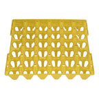 5PCS Plastic Egg Flats 30 Cell Egg Crates Holder Tray for Storage Transportation Home Farm SuppliesYellow