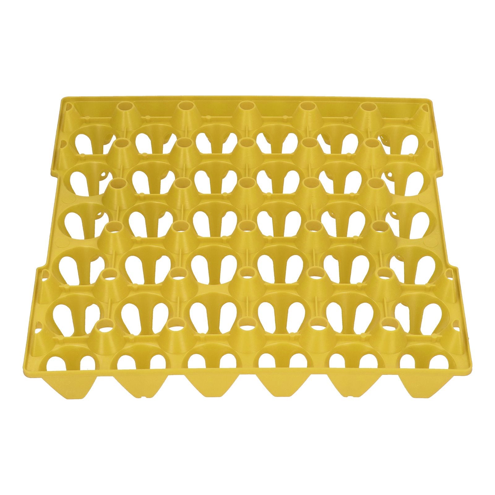 5PCS Plastic Egg Flats 30 Cell Egg Crates Holder Tray for Storage Transportation Home Farm SuppliesYellow