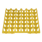 5PCS Plastic Egg Flats 30 Cell Egg Crates Holder Tray for Storage Transportation Home Farm SuppliesYellow