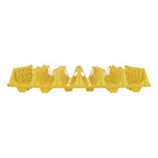 5PCS Plastic Egg Flats 30 Cell Egg Crates Holder Tray for Storage Transportation Home Farm SuppliesYellow