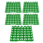 5PCS Plastic Egg Flats 30 Cell Egg Crates Holder Tray for Storage Transportation Home Farm SuppliesGreen
