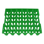 5PCS Plastic Egg Flats 30 Cell Egg Crates Holder Tray for Storage Transportation Home Farm SuppliesGreen