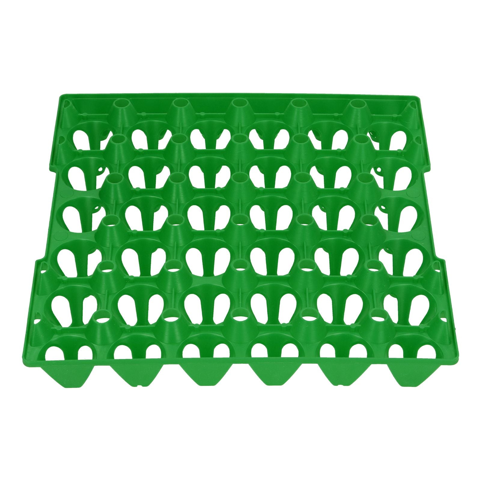 5PCS Plastic Egg Flats 30 Cell Egg Crates Holder Tray for Storage Transportation Home Farm SuppliesGreen