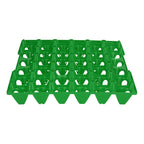 5PCS Plastic Egg Flats 30 Cell Egg Crates Holder Tray for Storage Transportation Home Farm SuppliesGreen