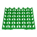 5PCS Plastic Egg Flats 30 Cell Egg Crates Holder Tray for Storage Transportation Home Farm SuppliesGreen