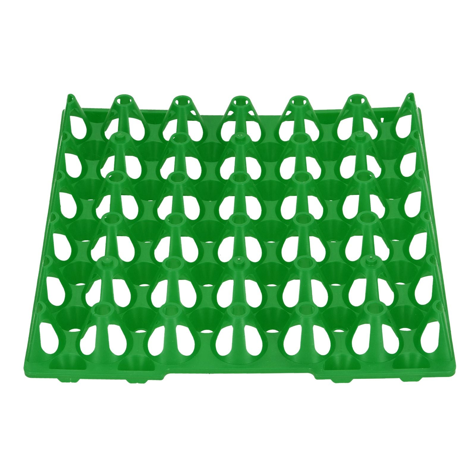 5PCS Plastic Egg Flats 30 Cell Egg Crates Holder Tray for Storage Transportation Home Farm SuppliesGreen