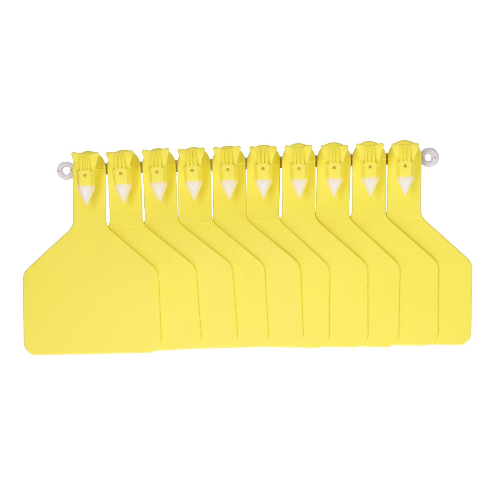 100Pcs Plastic Integrated Ear Tag Kit Livestock Farm Ear Label Tag for Cow Cattle Identification Yellow