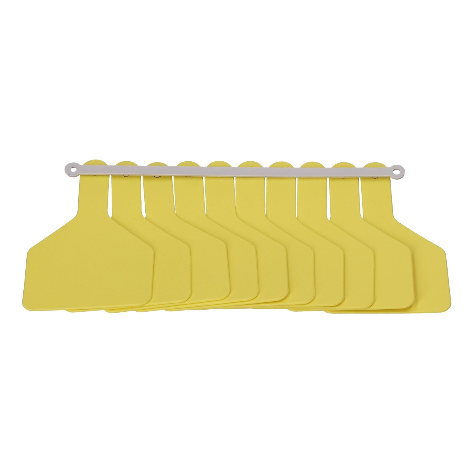 100Pcs Plastic Integrated Ear Tag Kit Livestock Farm Ear Label Tag for Cow Cattle Identification Yellow