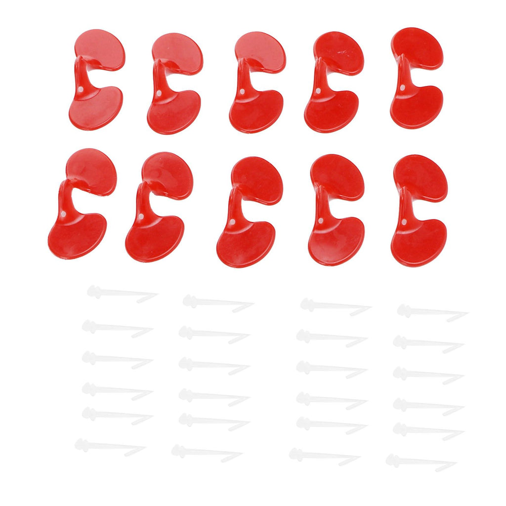1000Set 6cm Chicken Blinders with Holes Plastic Anti Pecking Chicken Eye Glasses Goggles Accessory