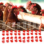 1000Set 6cm Chicken Blinders with Holes Plastic Anti Pecking Chicken Eye Glasses Goggles Accessory