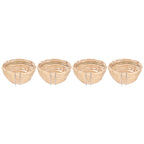 4pcs Bamboo Bird Nest Handmade Weaving Breeding Resting Bird House with Hook for Parrots Canary